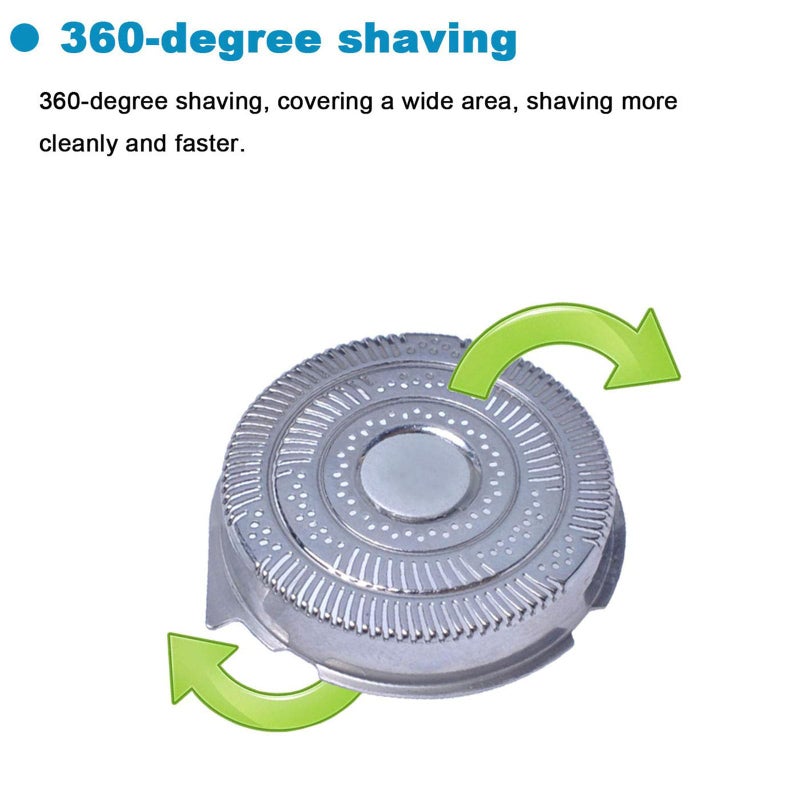 Ketofa HQ9 Replacement Heads, Shaver Heads Blades Cutter Replacement for Compatible with Philipss Nore-lcos SpeedXL 8240XL 8140XL 8150XL 8160XL 8170XL, 8100 Series, 8200 Series, 9100 Series, and PT/AT900 - Image 4